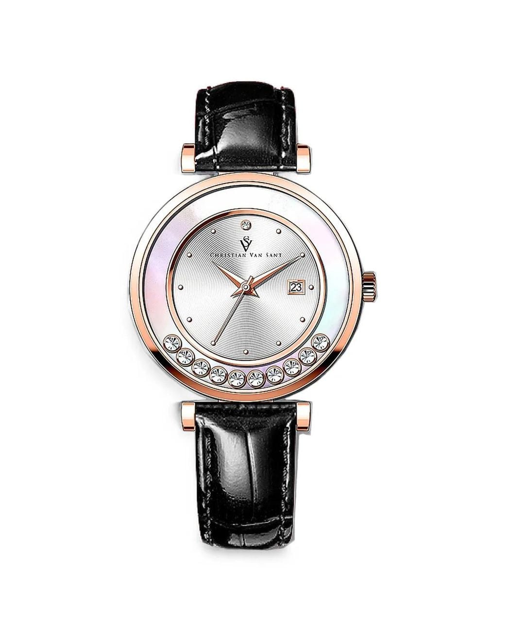Christian Van Sant White Bria 40Mm Watch