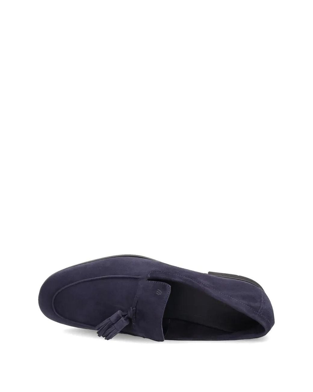 Frau Blue Tassel Suede Loafers for men