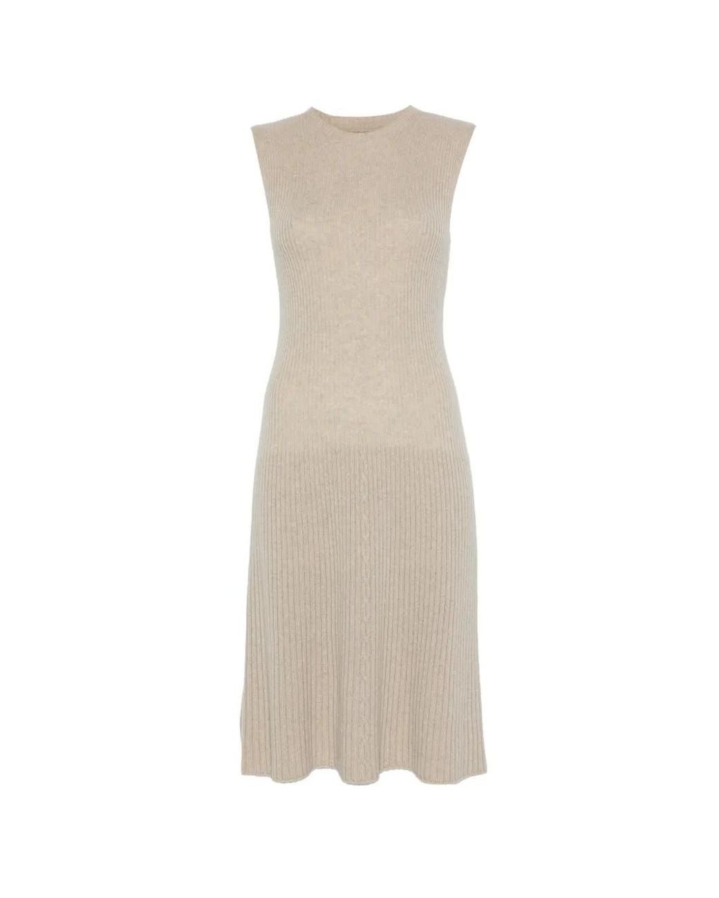 Loro Piana Plane Tree Dress in White | Lyst