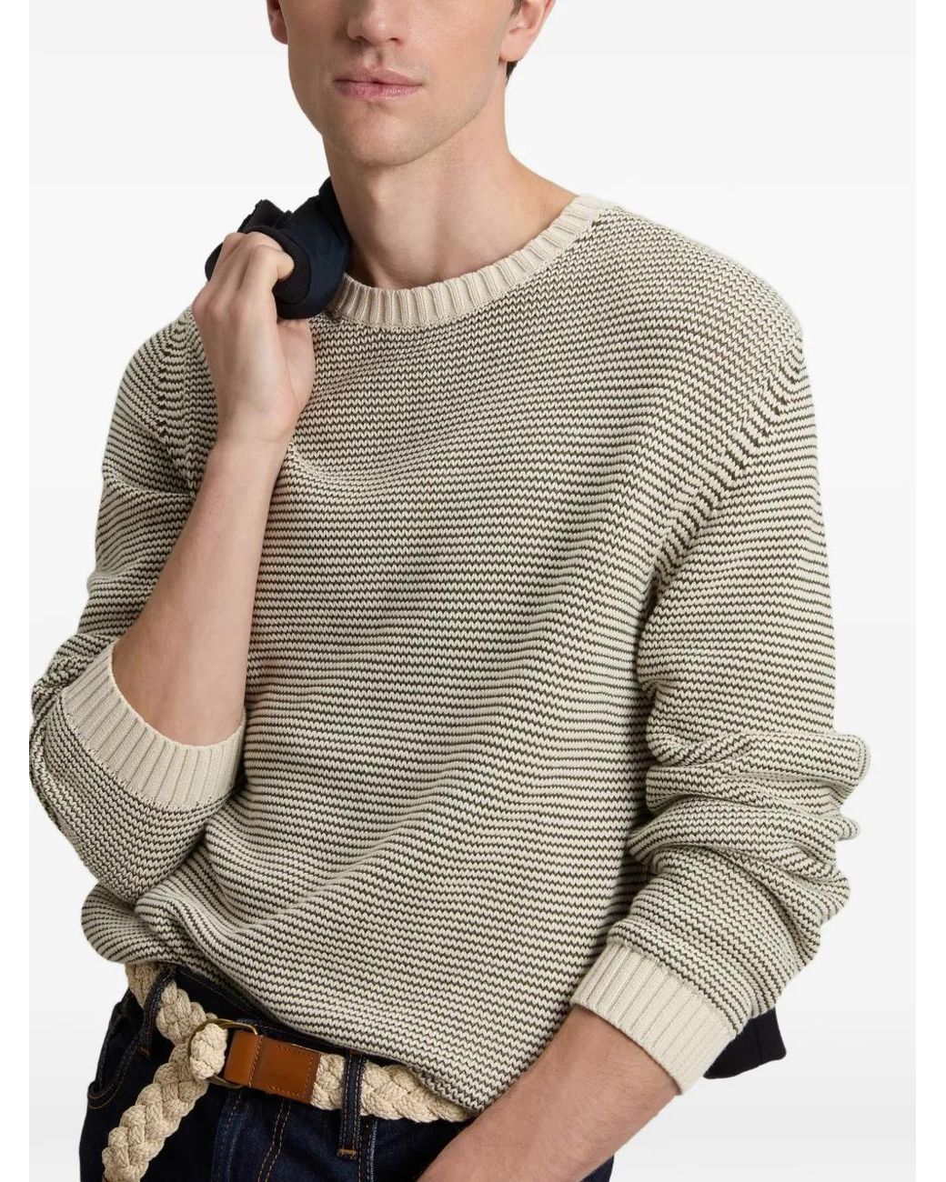 Woolrich Gestreifter Pullover in Gray für Herren
