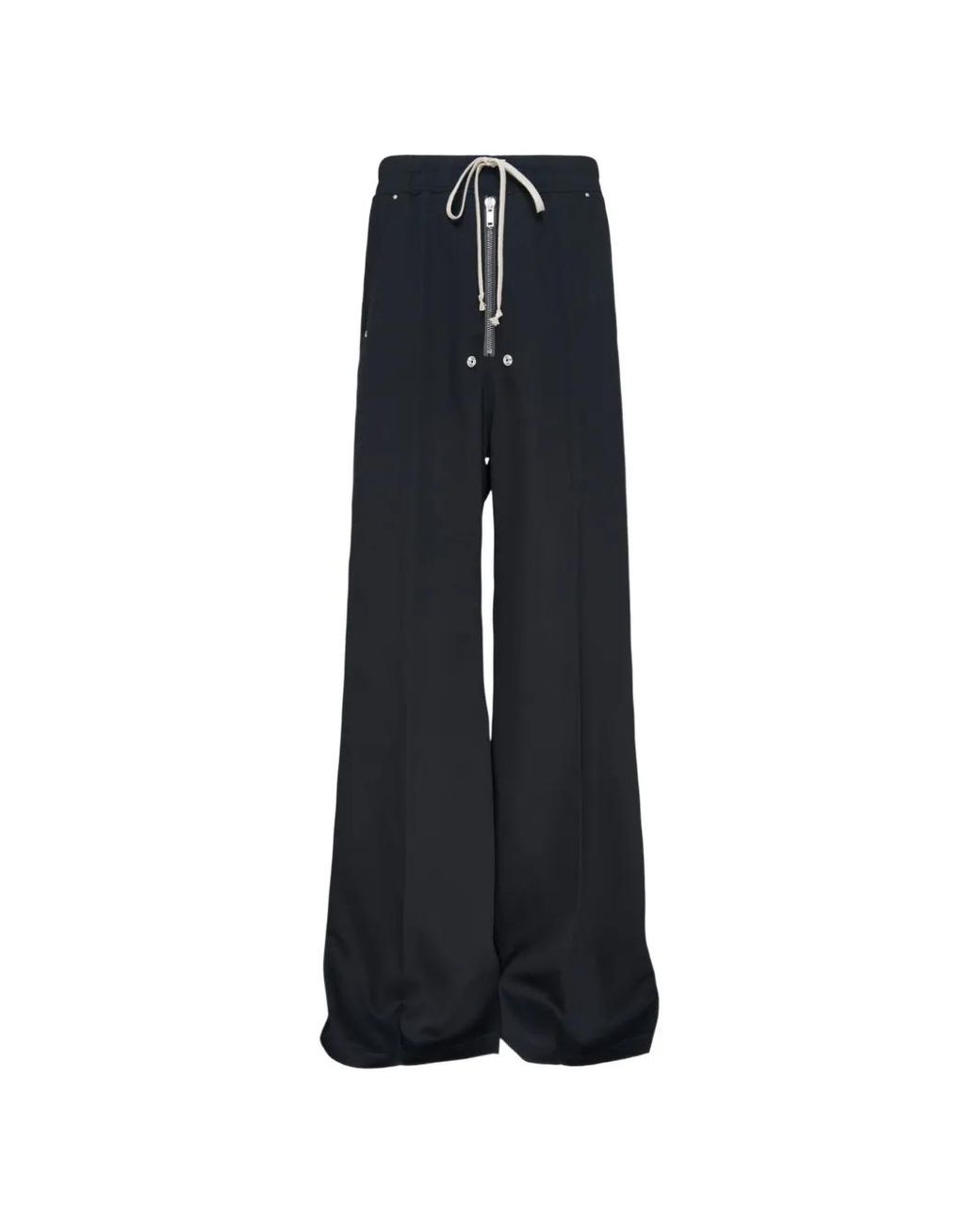 Rick Owens Blue Bela Drawstring Wide-Leg Trousers for men