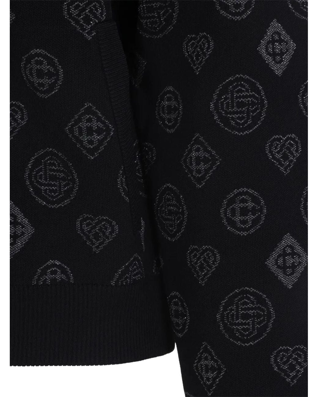 Casablanca Black City Jacquard Bomber Jackets for men
