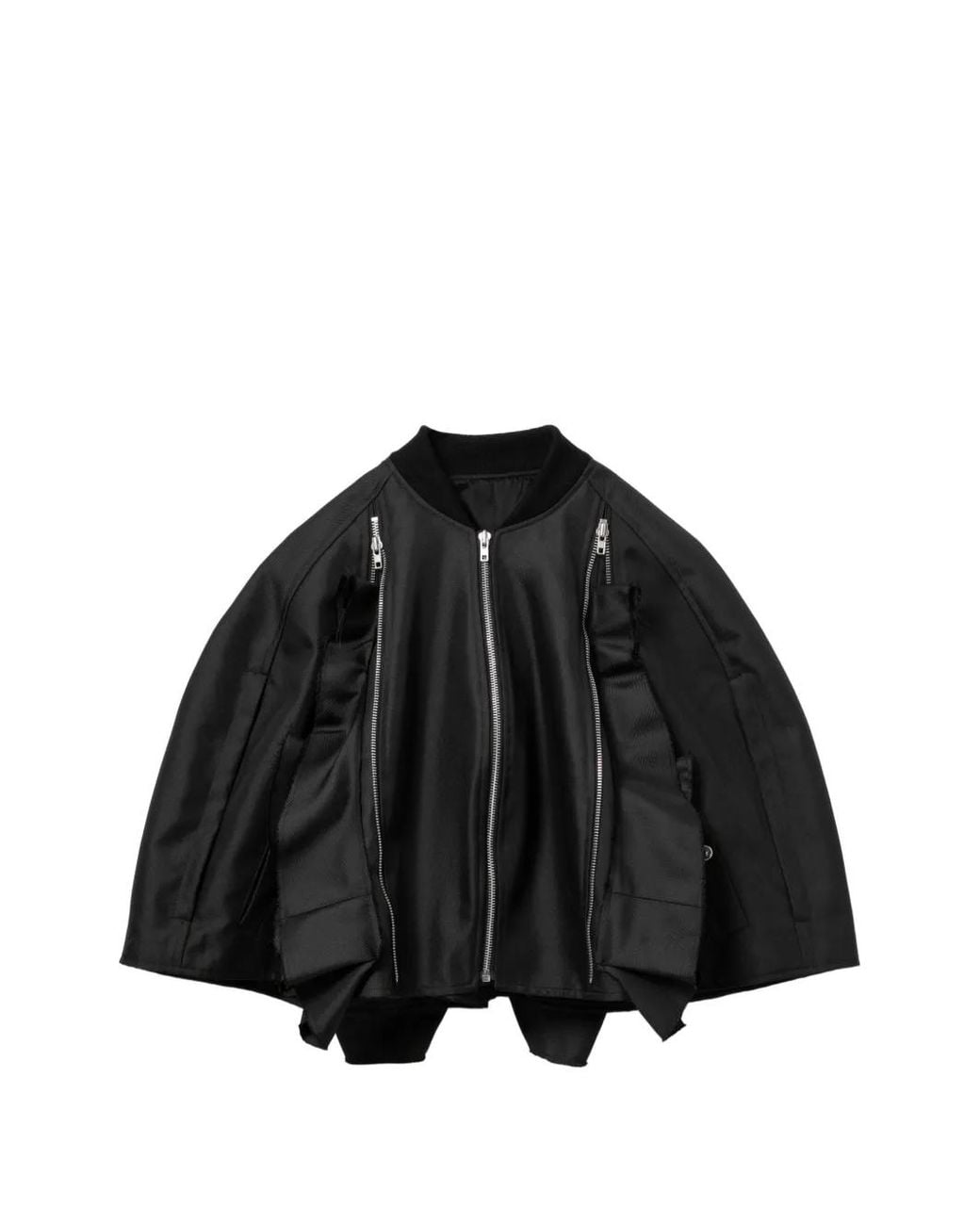 Comme des Garçons Black Ruffled Cropped Jacket for men