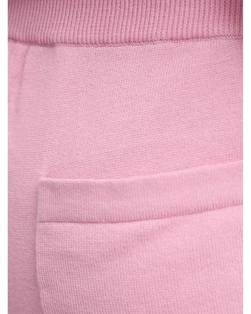 Moschino Pink Logo-Embroidered Shorts