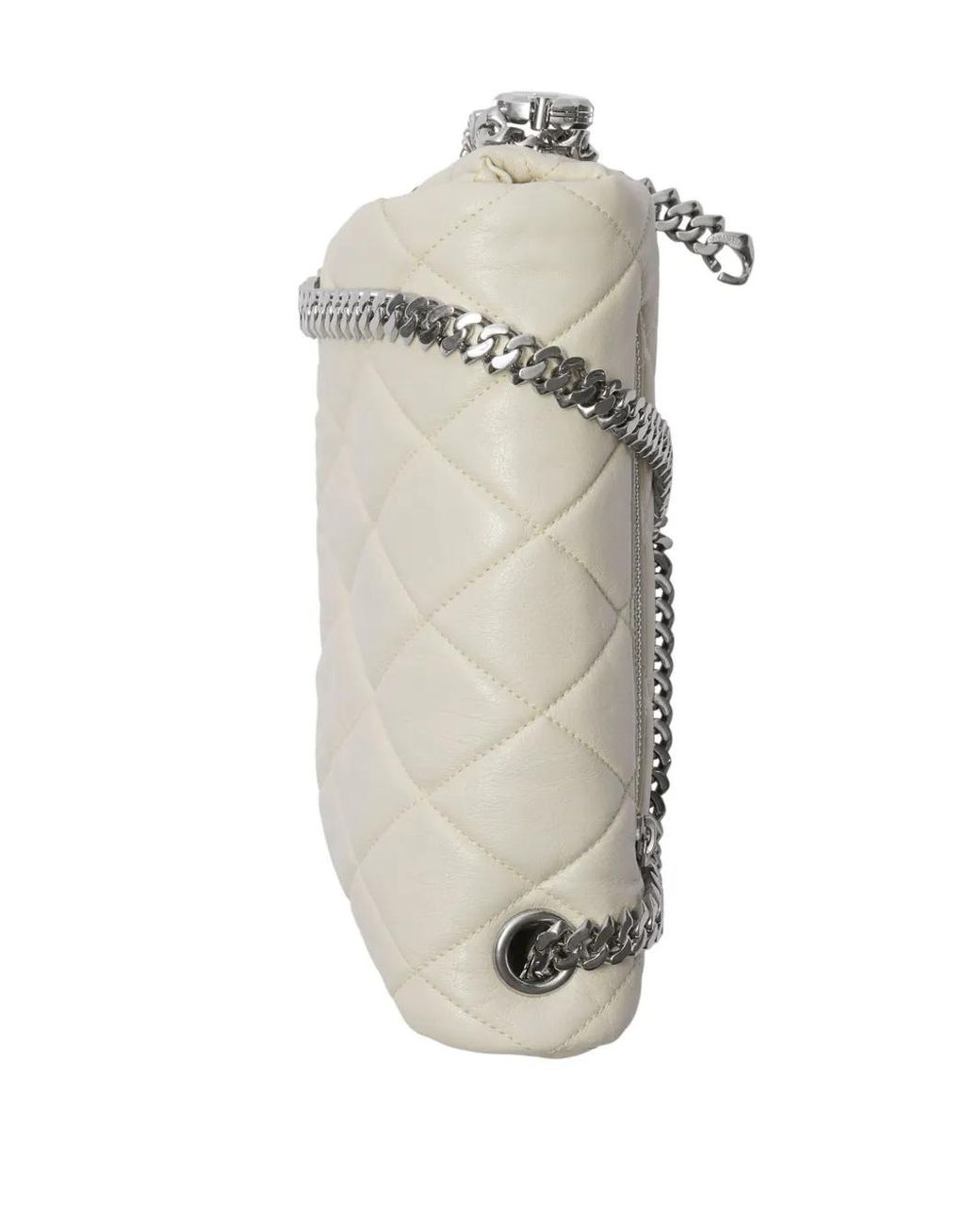 Burberry White Shield Lock Shoulder Bag