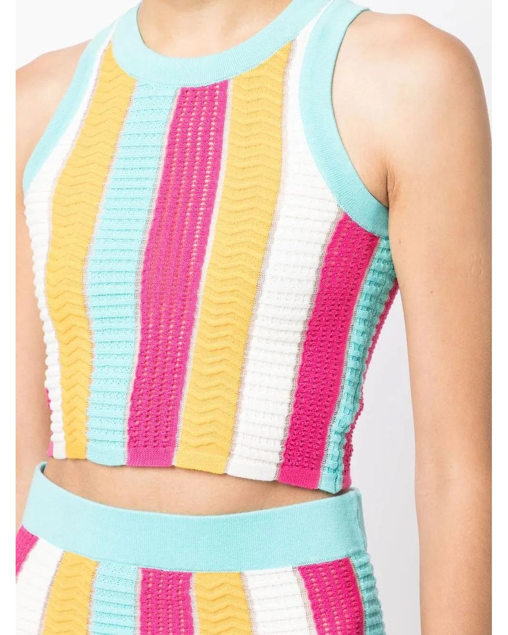 Solid & Striped Blue The Carson Multi-Stripe Top