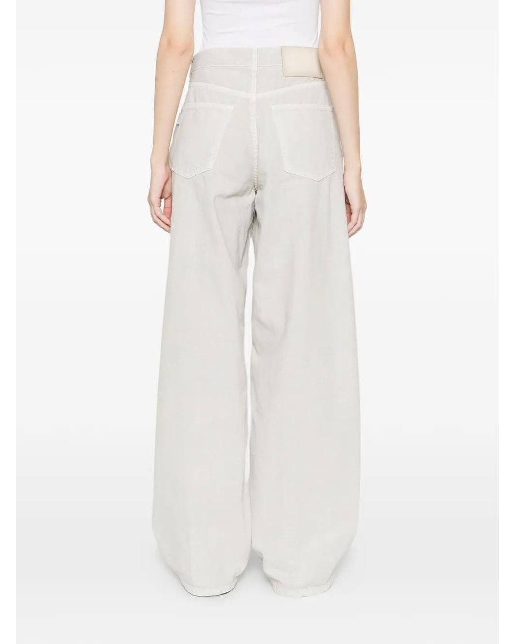 Haikure White Wide-Leg Jeans