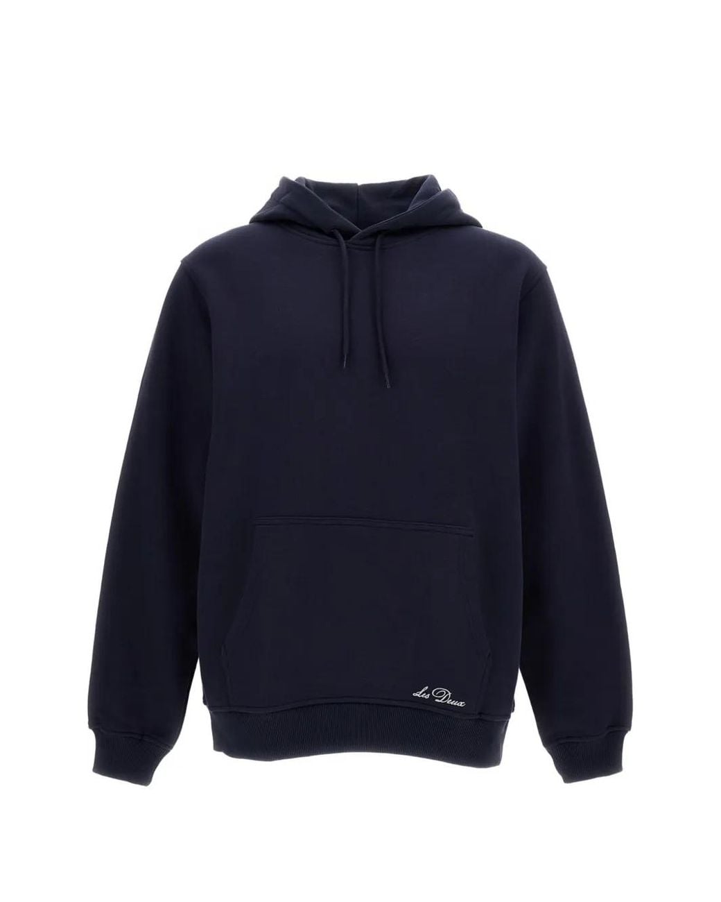Les Deux Blue Graphic-Print Hoodie for men