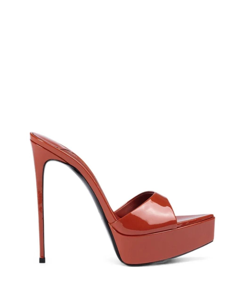 Le Silla Red Sandales Uma À Fini Verni