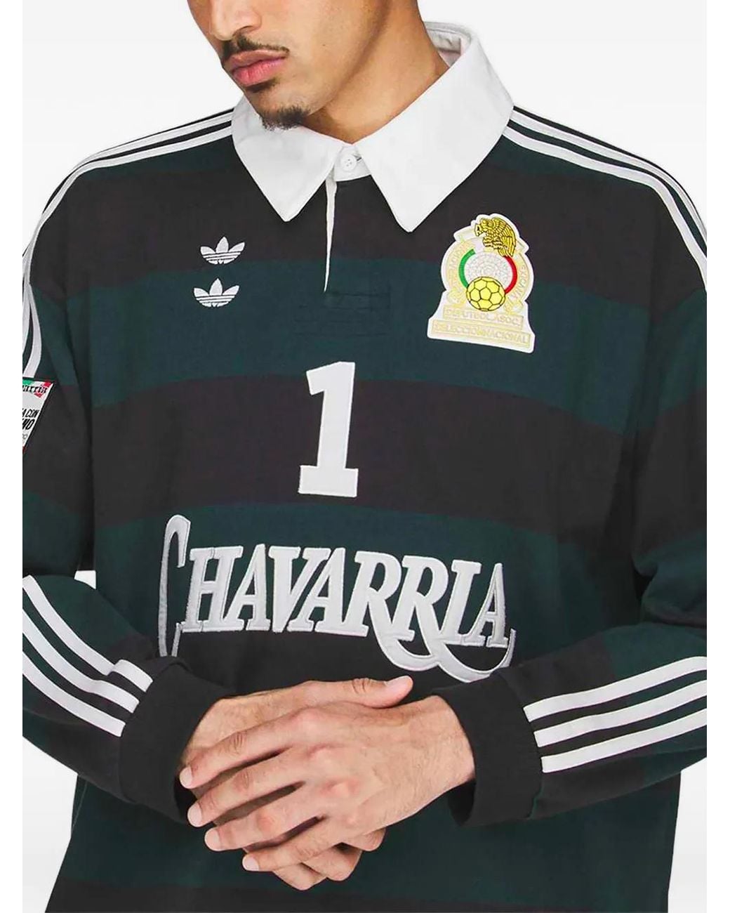 Adidas Blue X Willy Chavarria Ls Rugby Shirt
