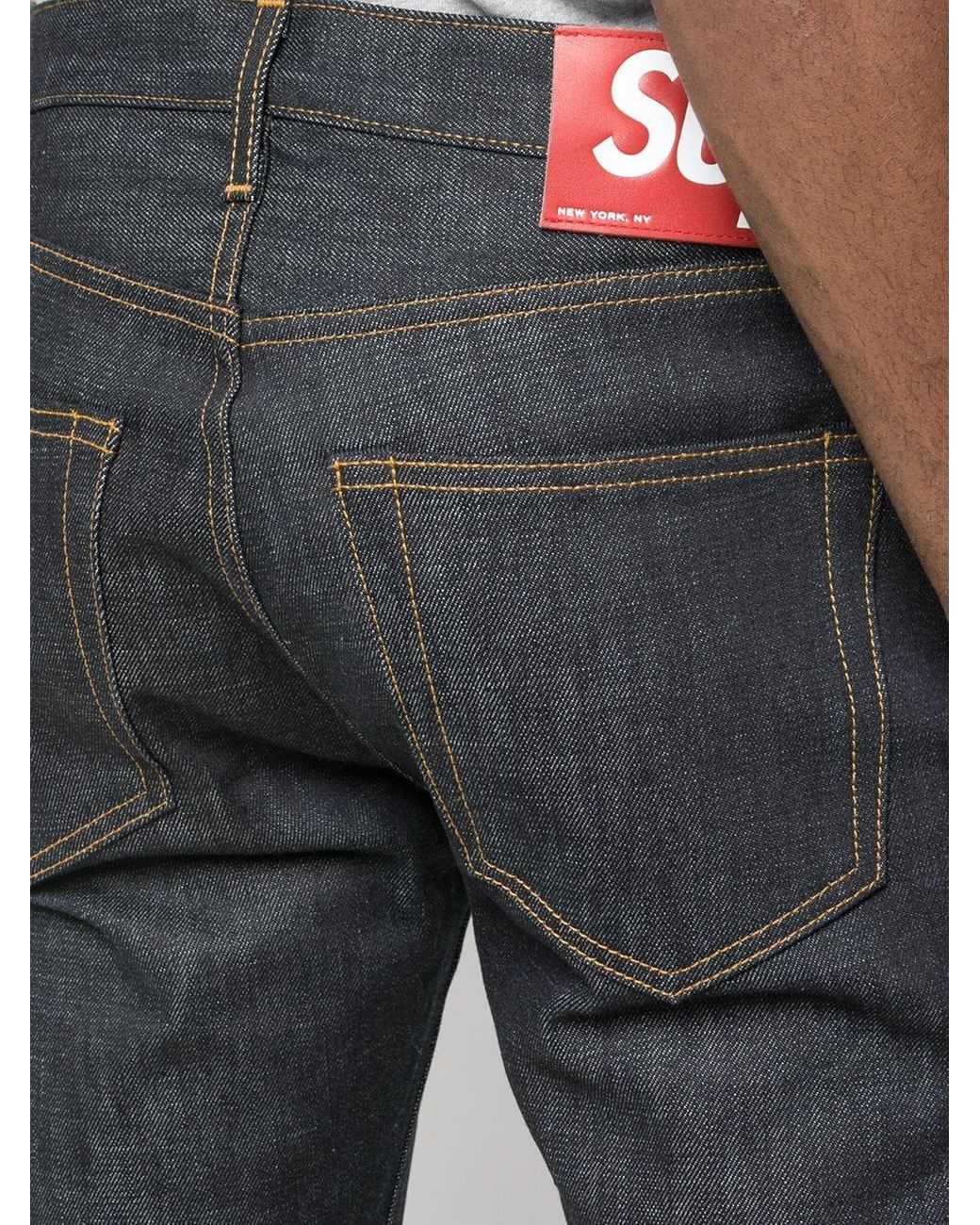 Supreme Rigid Slim Jeans in Blue for Men | Lyst