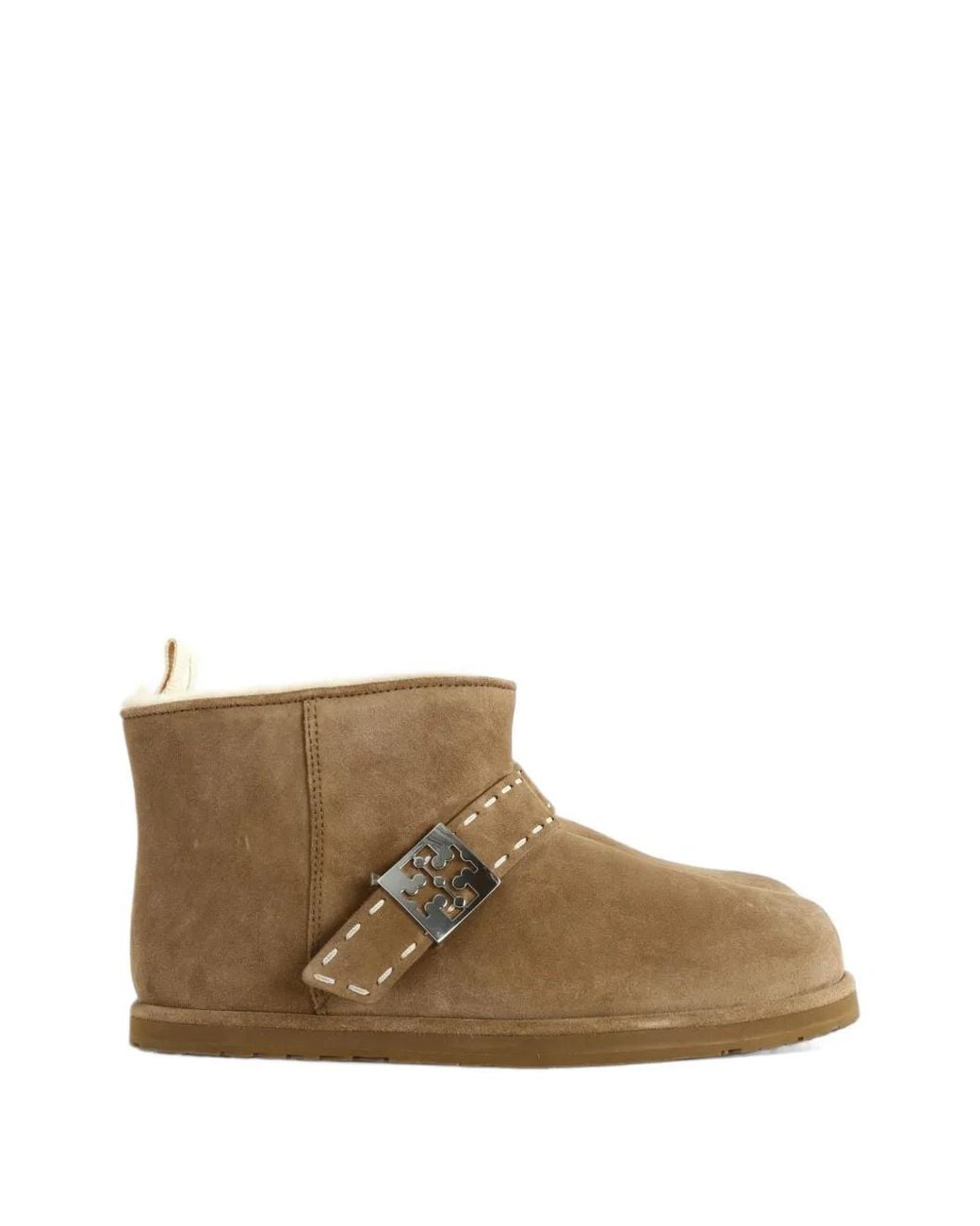 Tory Burch Brown Mellow Shearling Ankle Boot