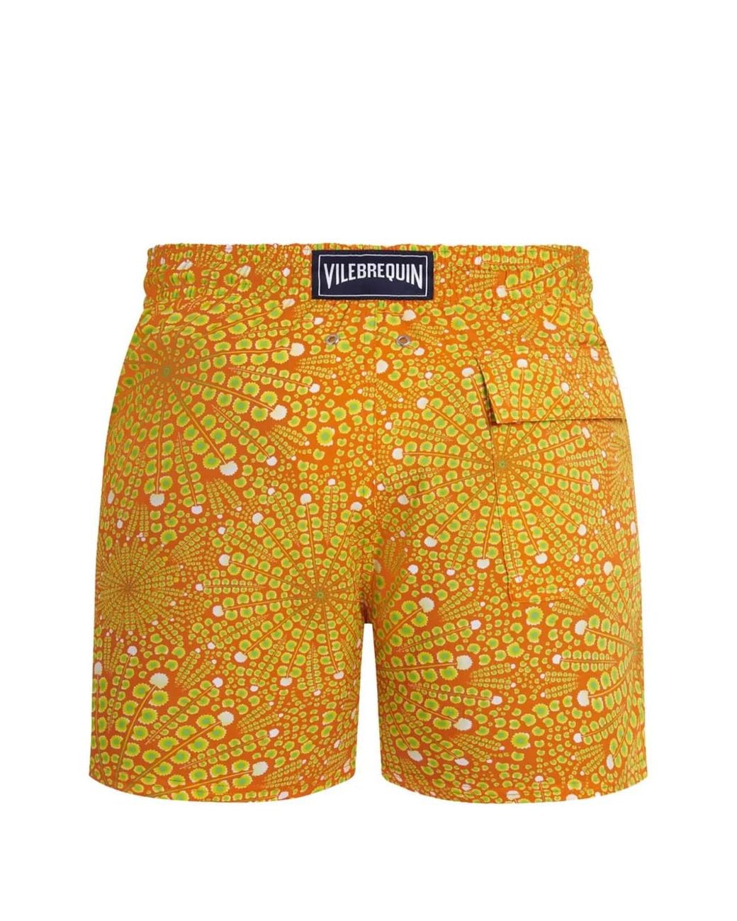 Vilebrequin Yellow Mosaic Urchin Drawstring Swim Shorts for men