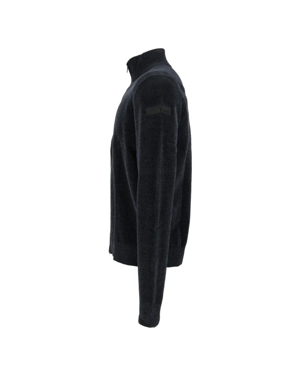 Rrd Black Mélange-Effect Zip-Up Cardigan for men