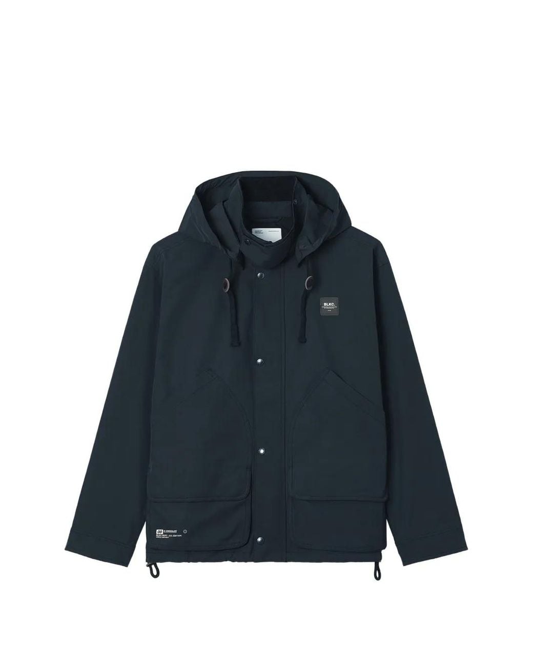 Chocoolate Blue Logo-Patch Hooded Jacket for men