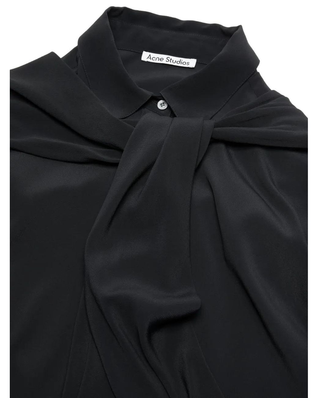 Acne Button-Up Midi-Jurk in het Black