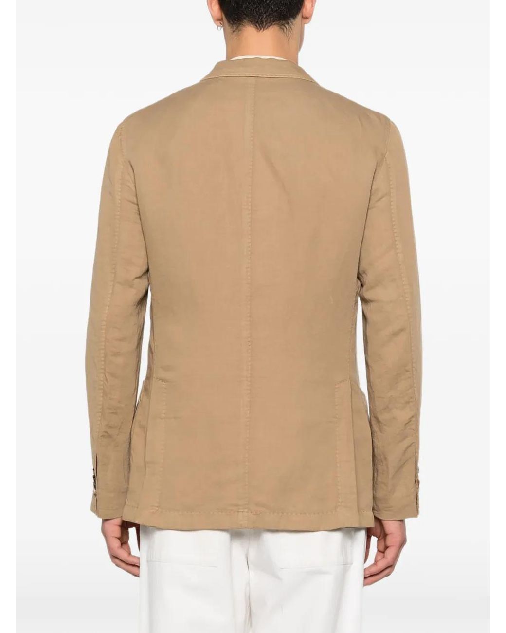Boglioli Natural Notched-Lapel Blazer for men
