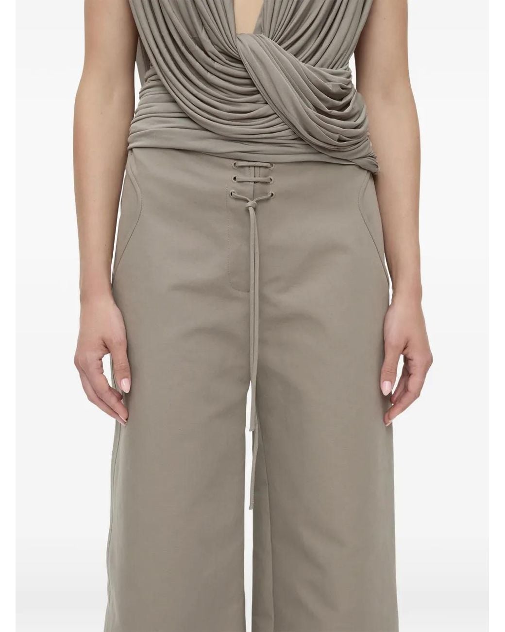 Christopher Esber Natural Hudson Boardie Trousers