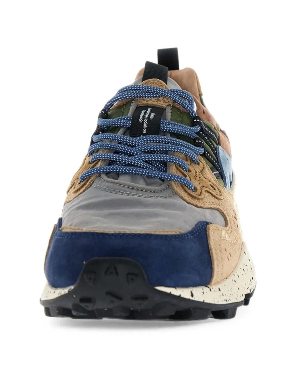 Flower Mountain Blue Yamano 3 Suede-Panelled Sneakers for men