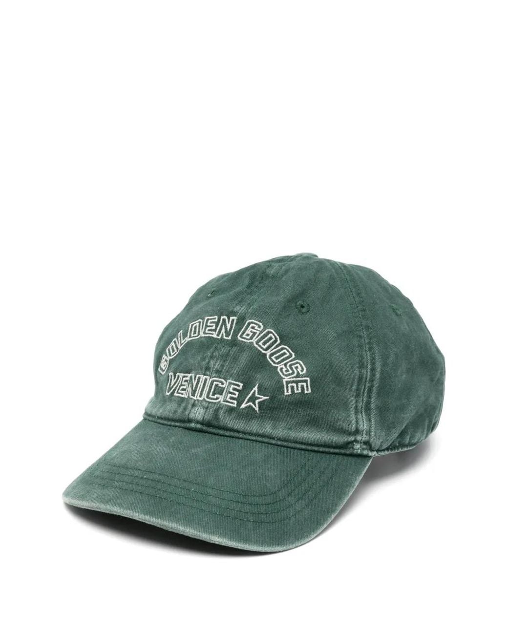 Golden Goose Deluxe Brand Green Casquette À Logo Brodé Et Patch Étoile