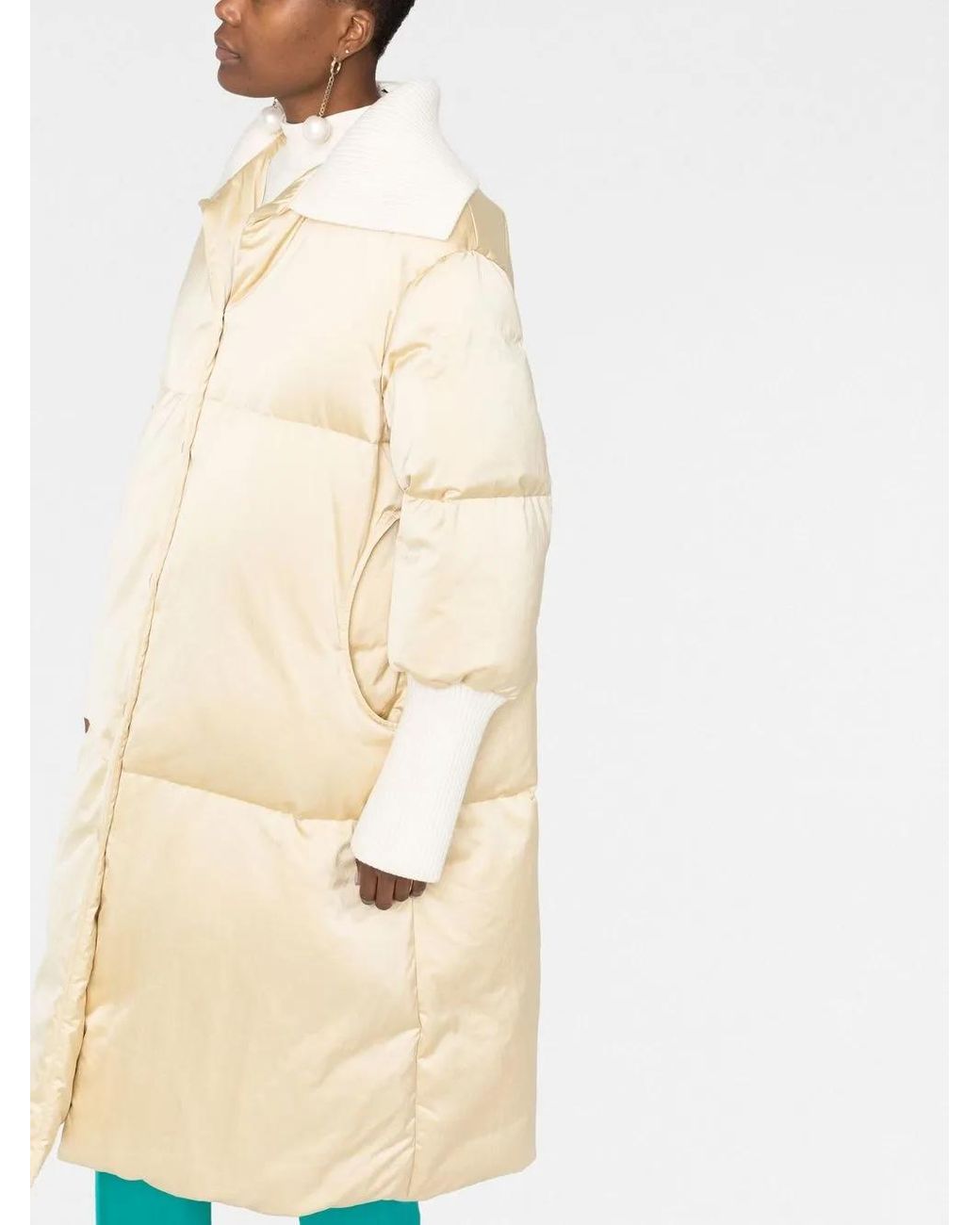 Jil Sander Jas Met Contrast in het Natural