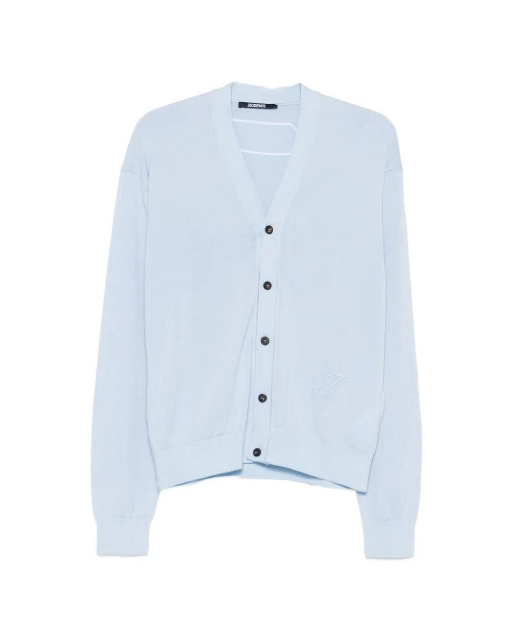 Jacquemus Blue The J Embroidered Cardigan for men