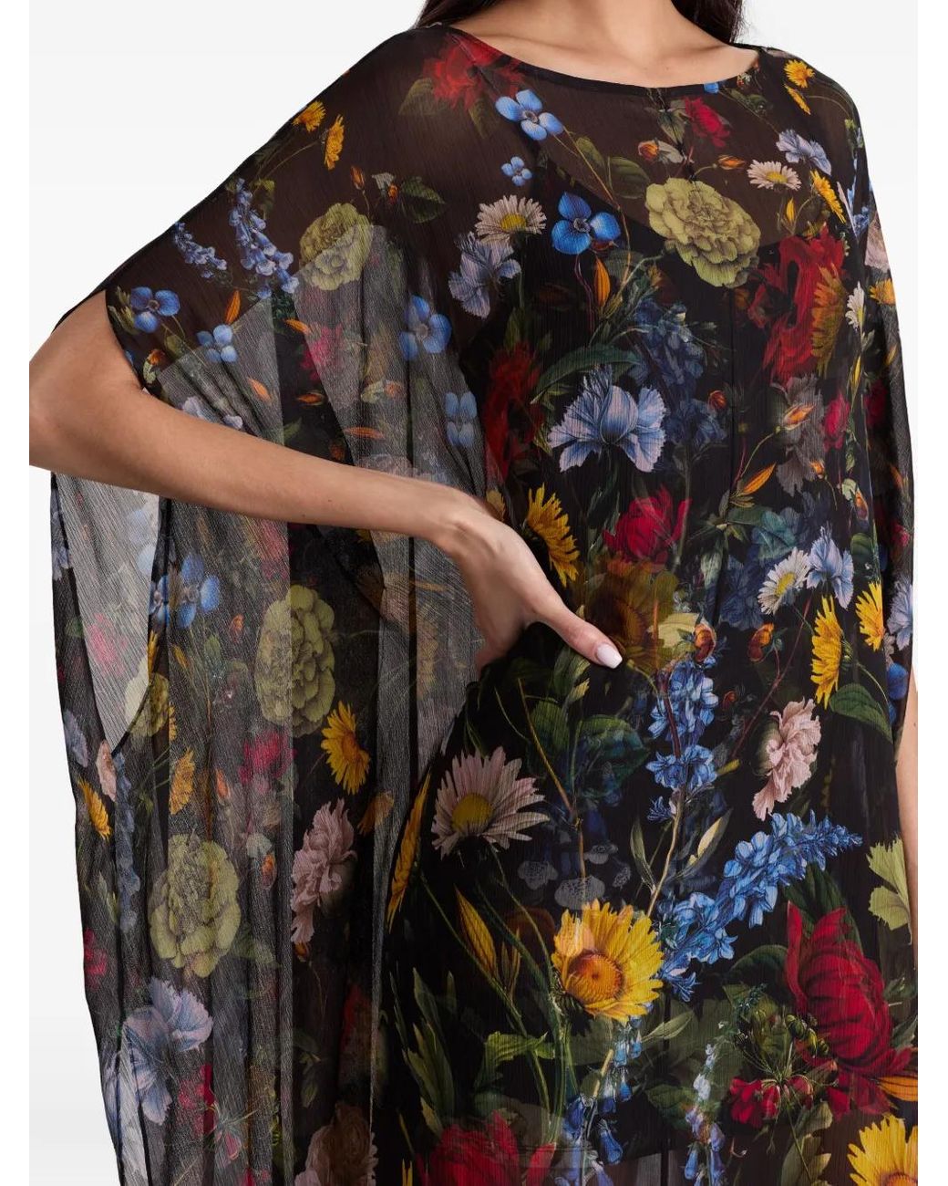 princess polly baby blue dress Alice + Olivia Floral Print Long Dress - Black Dresses, Clothing -  WAO509507 main image 1