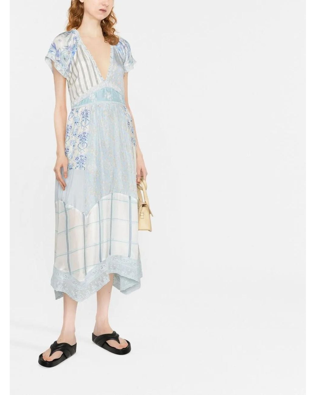 LoveShackFancy Blue Midikleid