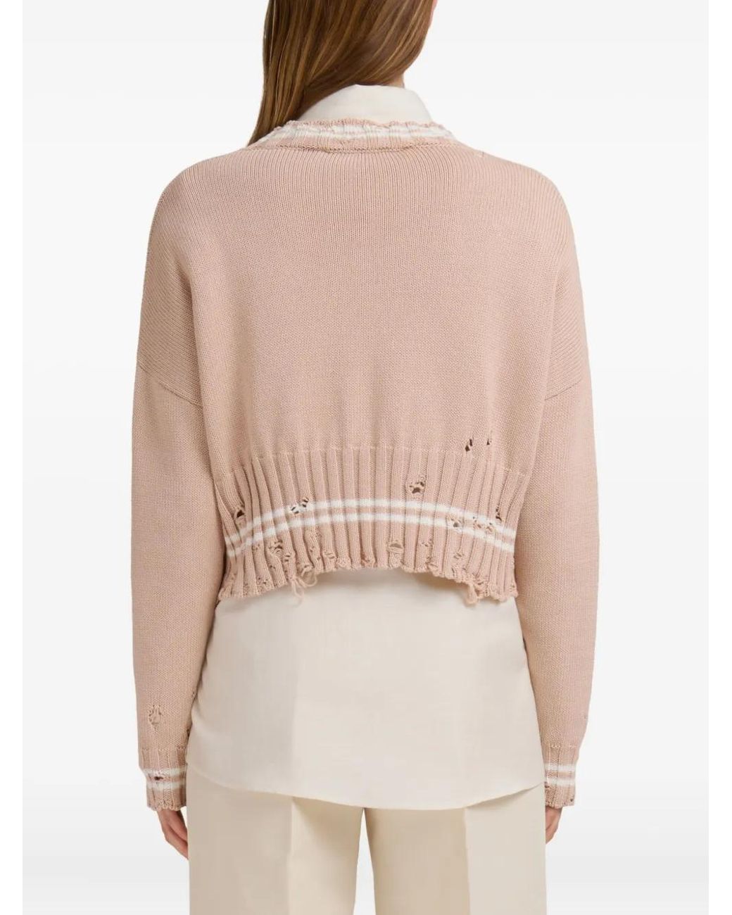 Marni Natural Cropped Sweater