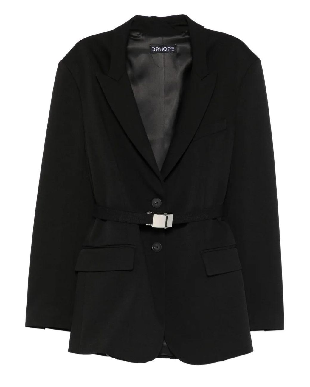 DR. HOPE Black Belted Blazer
