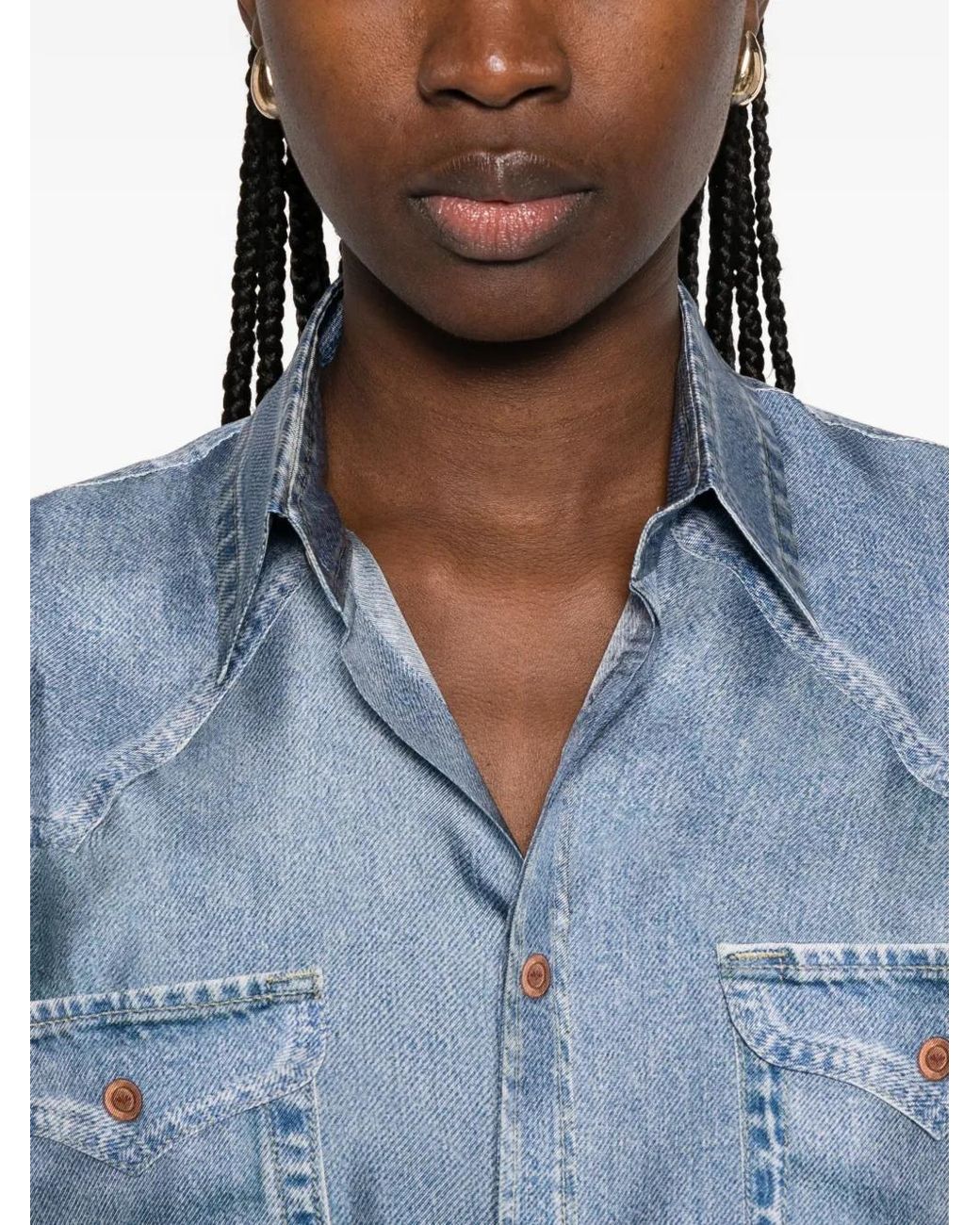 Pierre Louis Mascia Blue Pocket Shirt