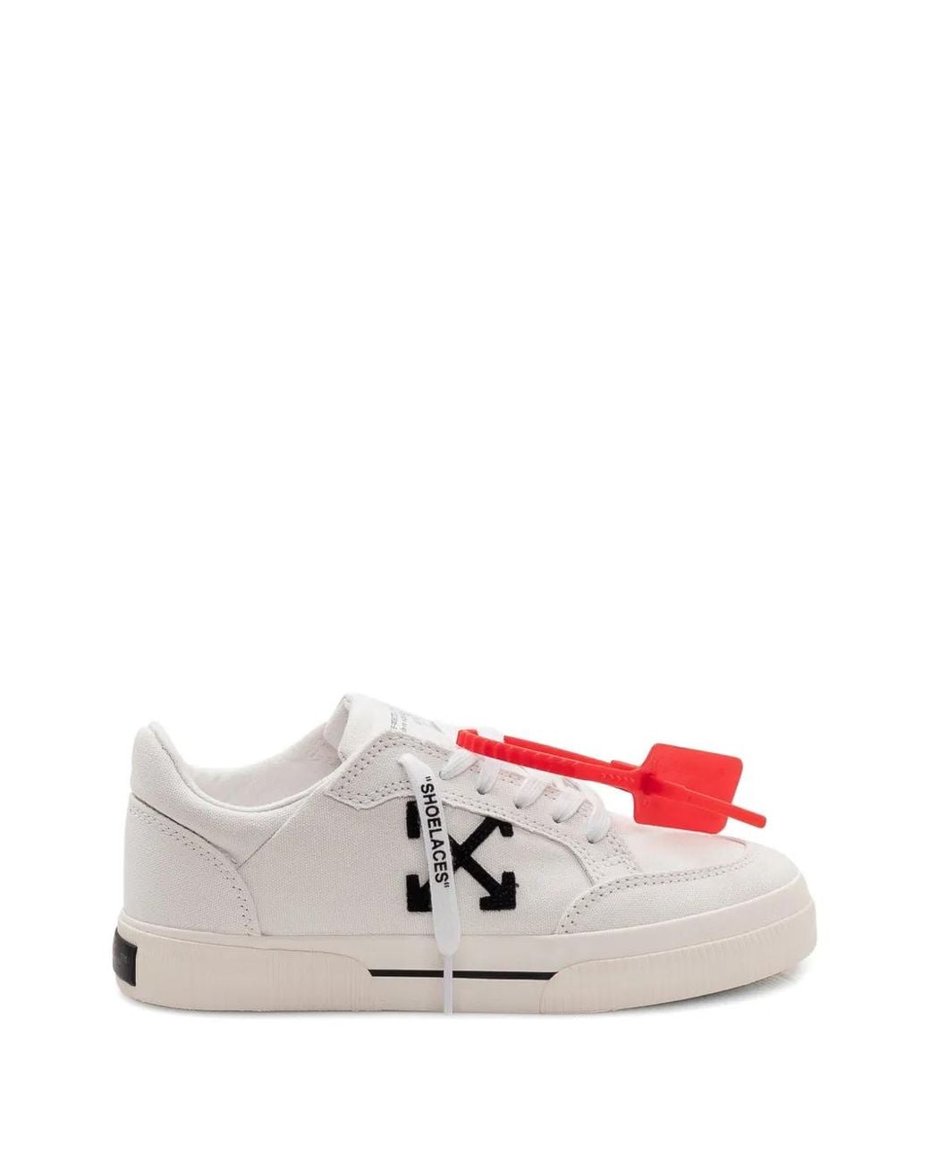 Off-White c/o Virgil Abloh White Low Vulcanized Canvas Sneakers