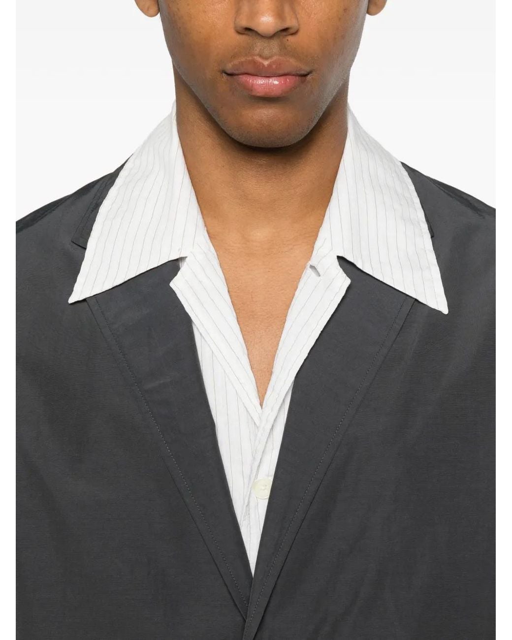 Goldwin Gray Blazer Relax Nylon 2B for men