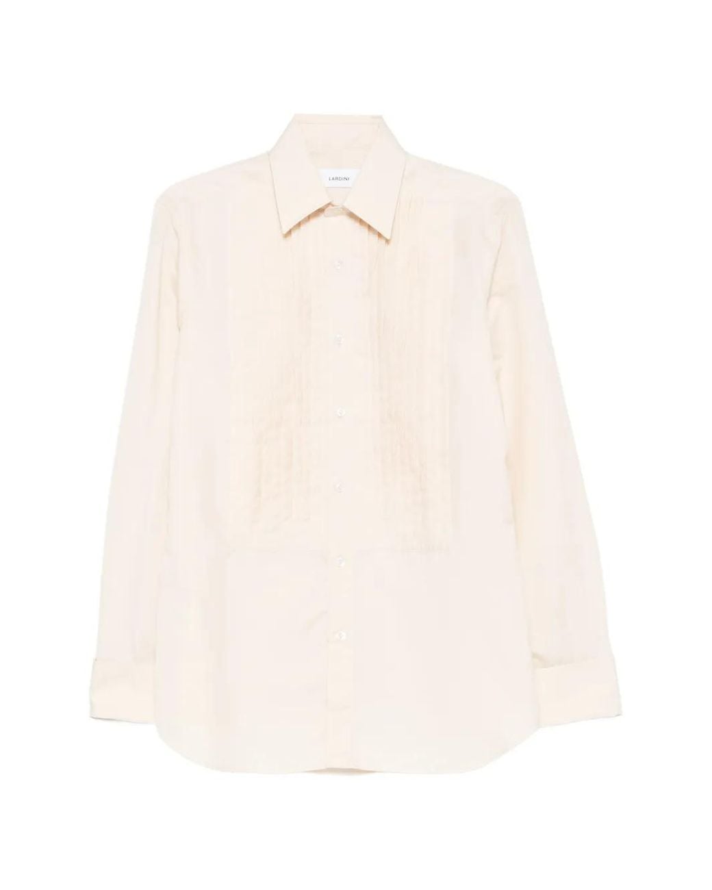 Lardini White Paethos Textured Shirt for men