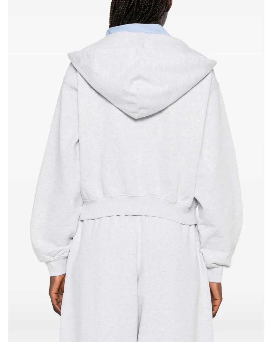 Alexander Wang White Shirt Dickie Hoodie