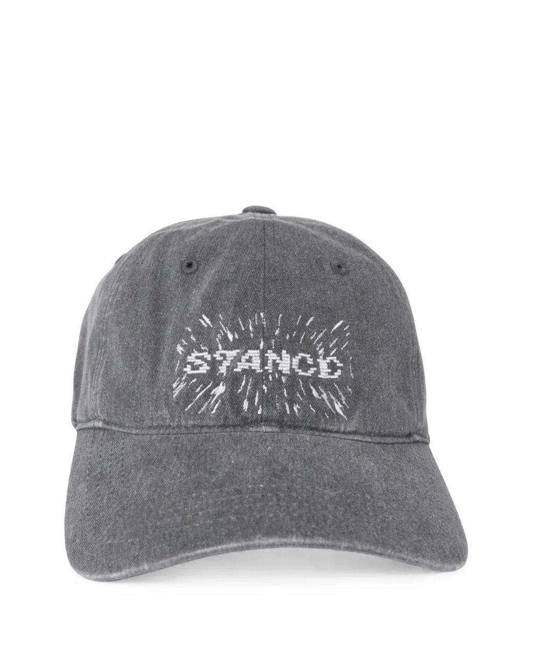 Stance Gray Logo-Embroidered Baseball Cap for men