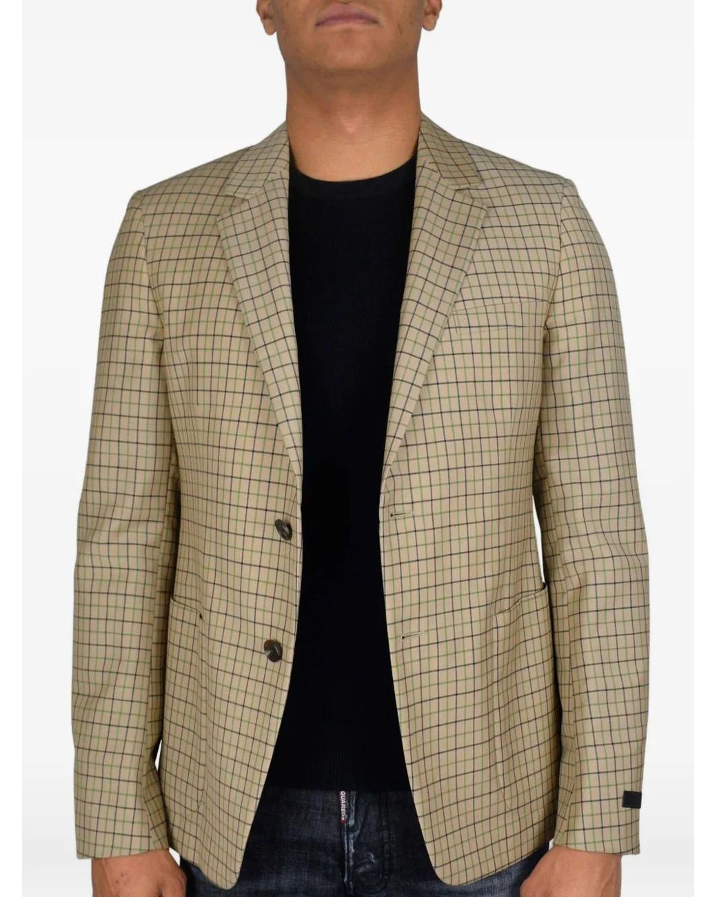 Prada Geruite Blazer in het Green voor heren
