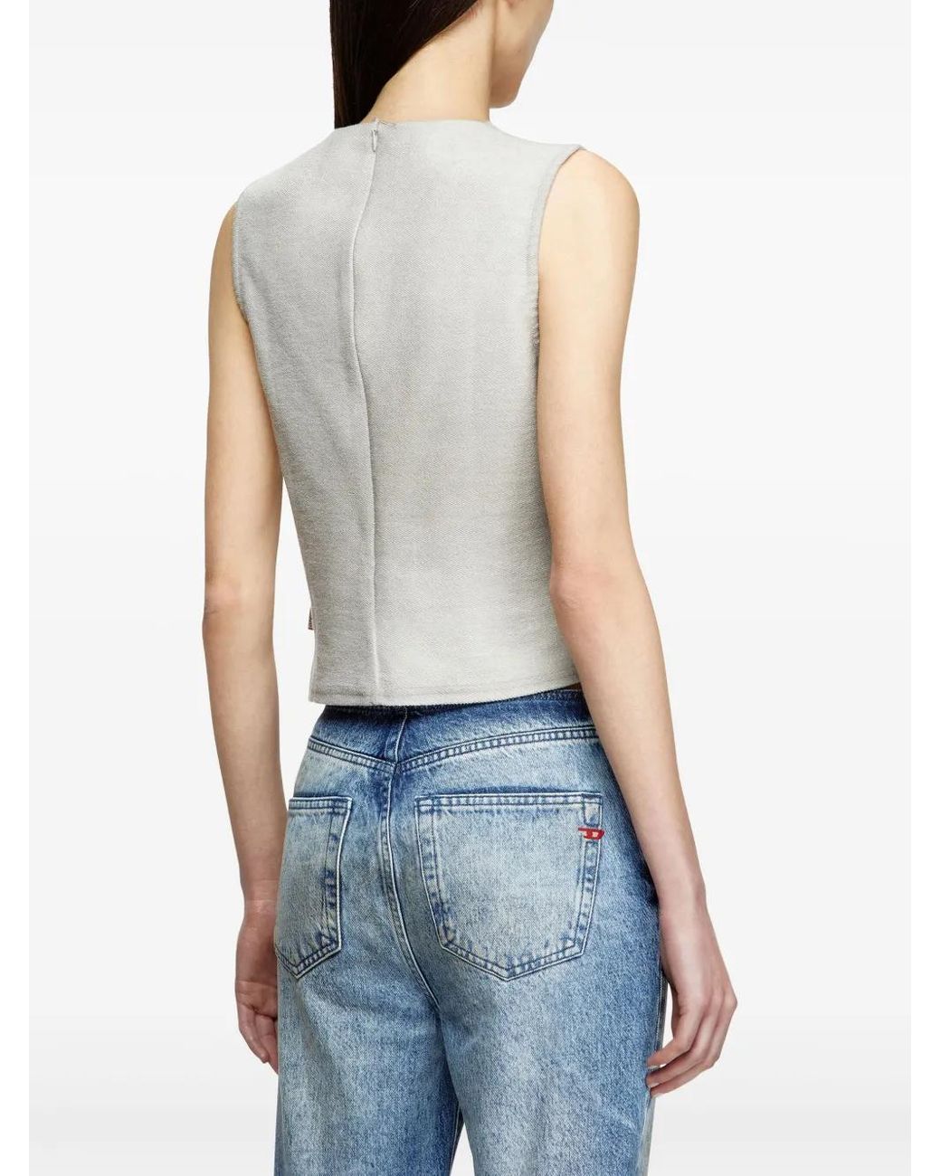 DIESEL Gray 'T-Yasmina' Tank Top