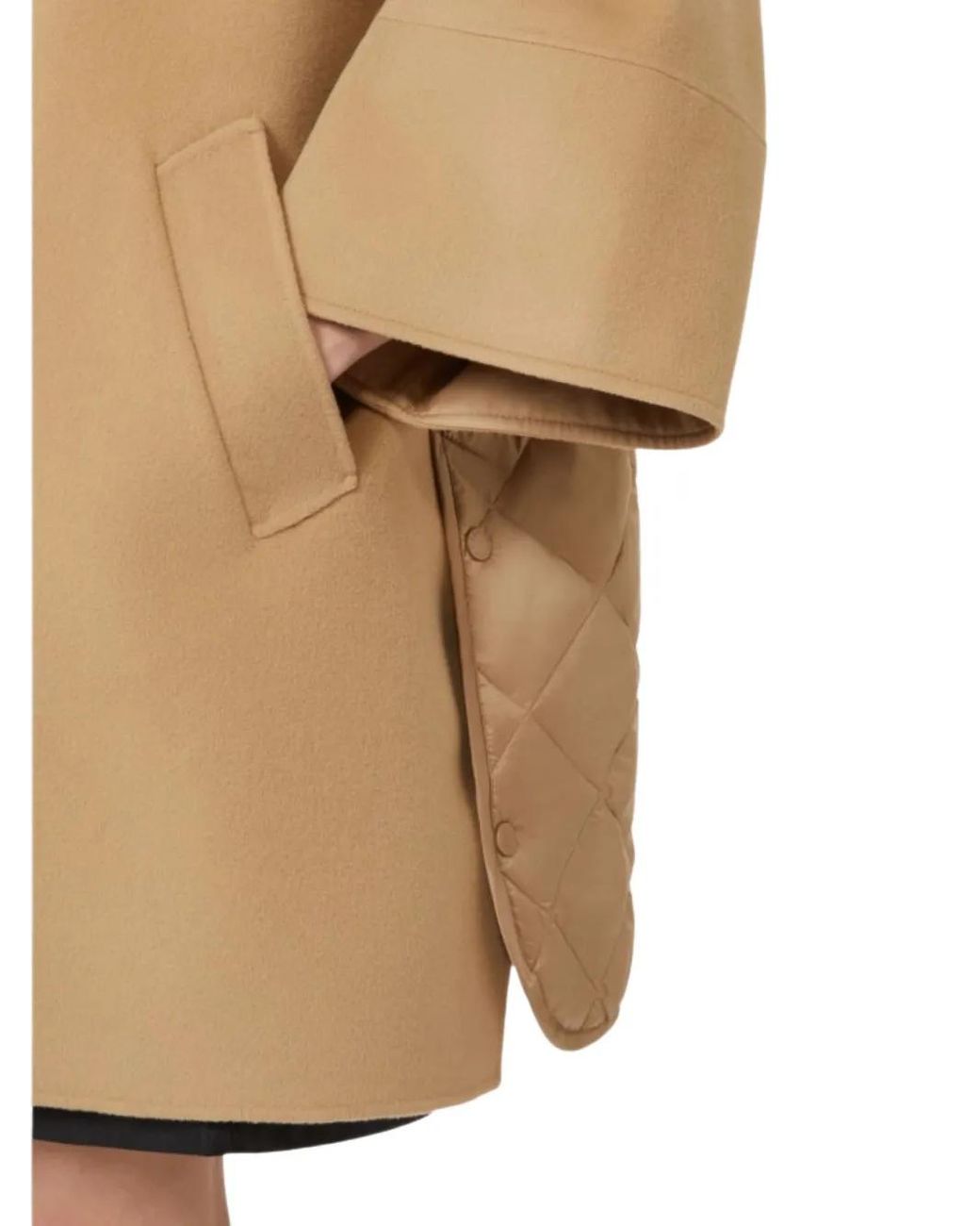 Weekend by Maxmara Rufo ウールシングルコート ナチュラル | Lyst
