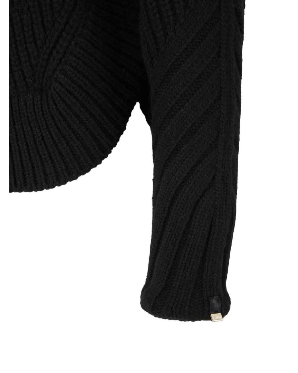 Herno Black Wool Jersey