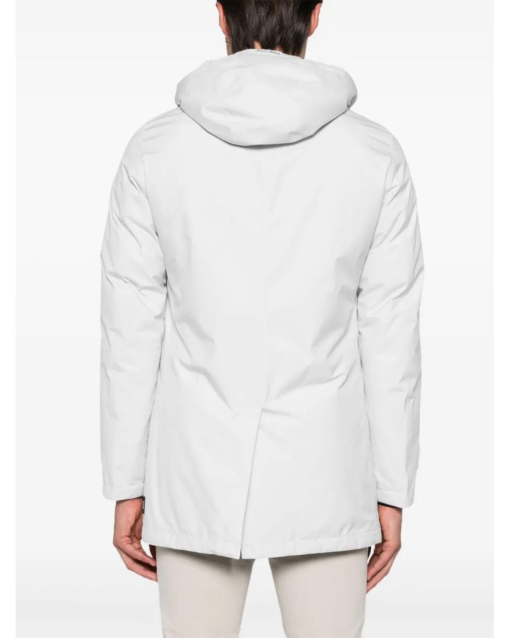 Herno White Padded Coat for men