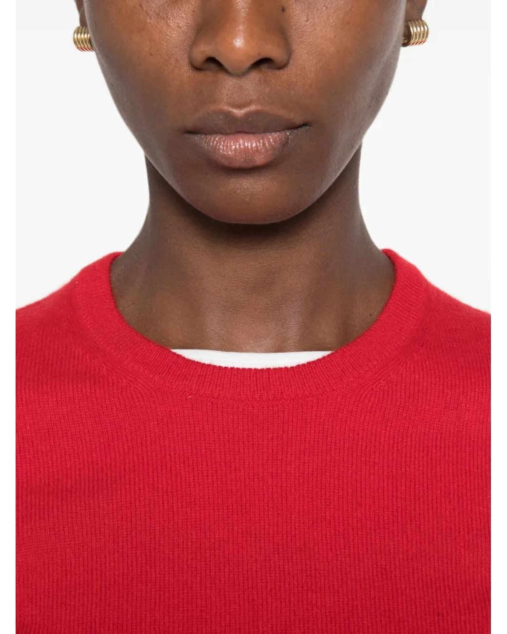Bompard Red Crew-Neck Sweater