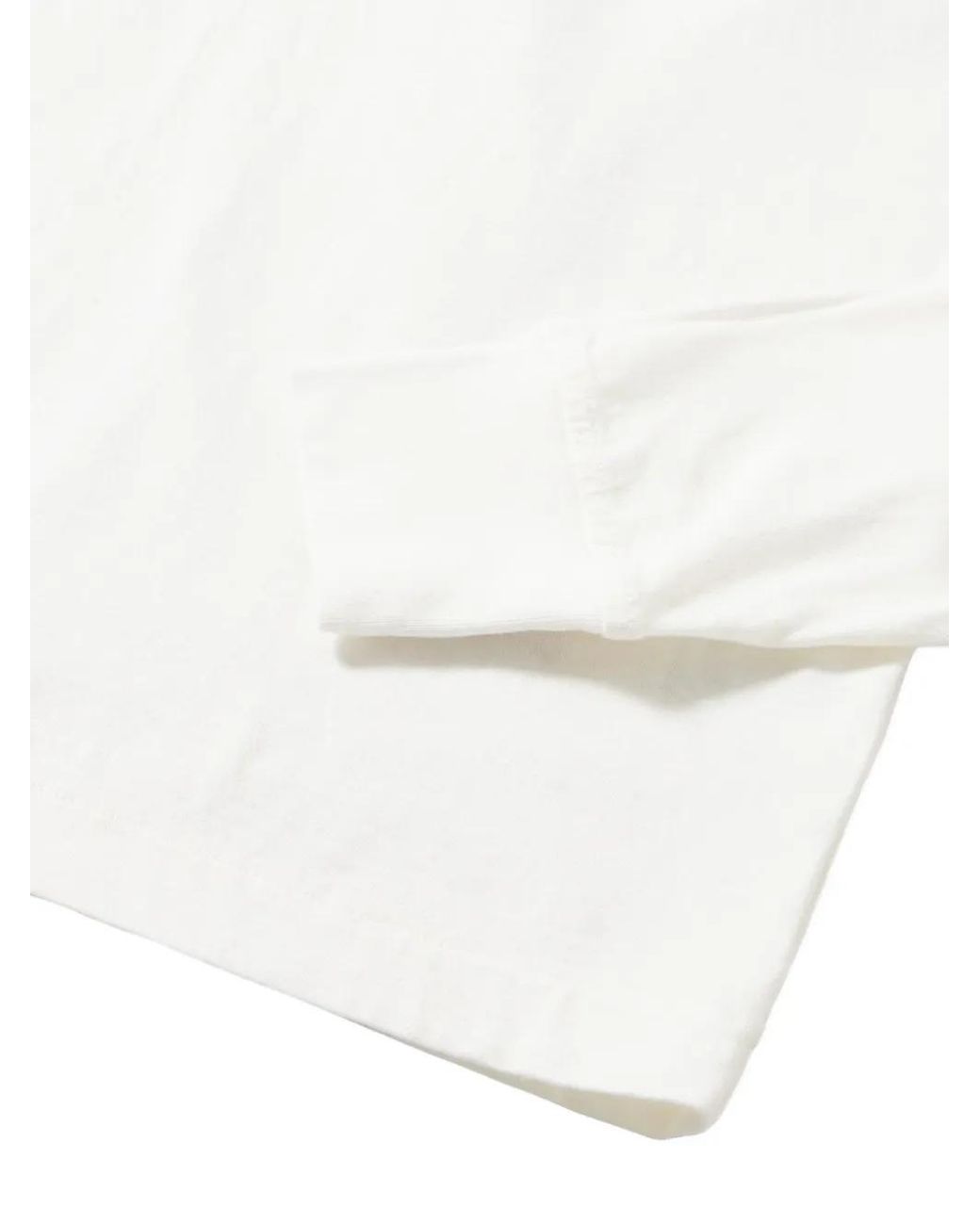 Fortela White T-Shirt Coralie Boutonné À Manches Longues