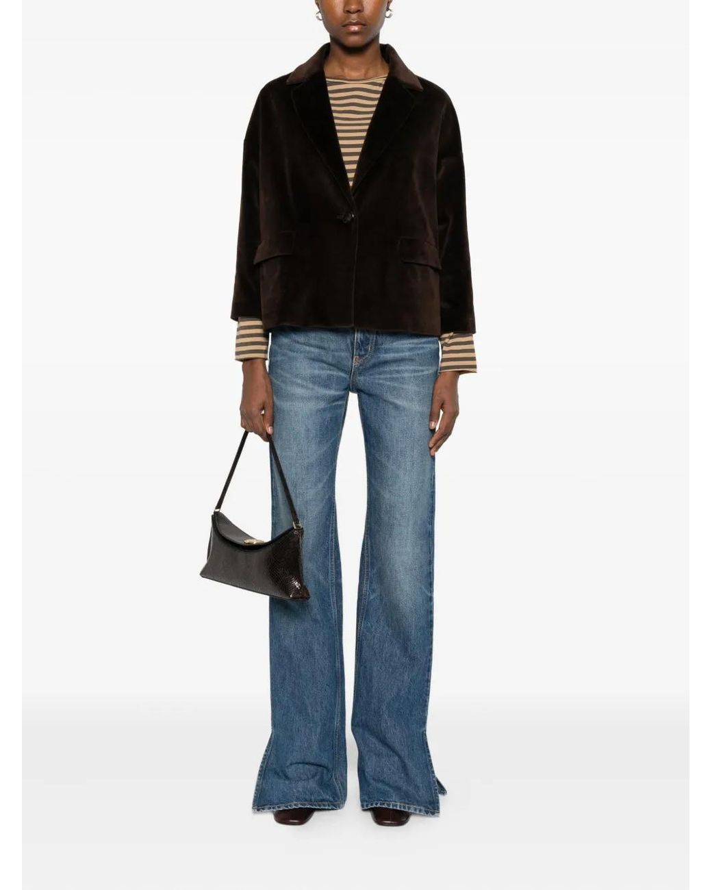 Circolo 1901 Black Single-Breasted Blazer