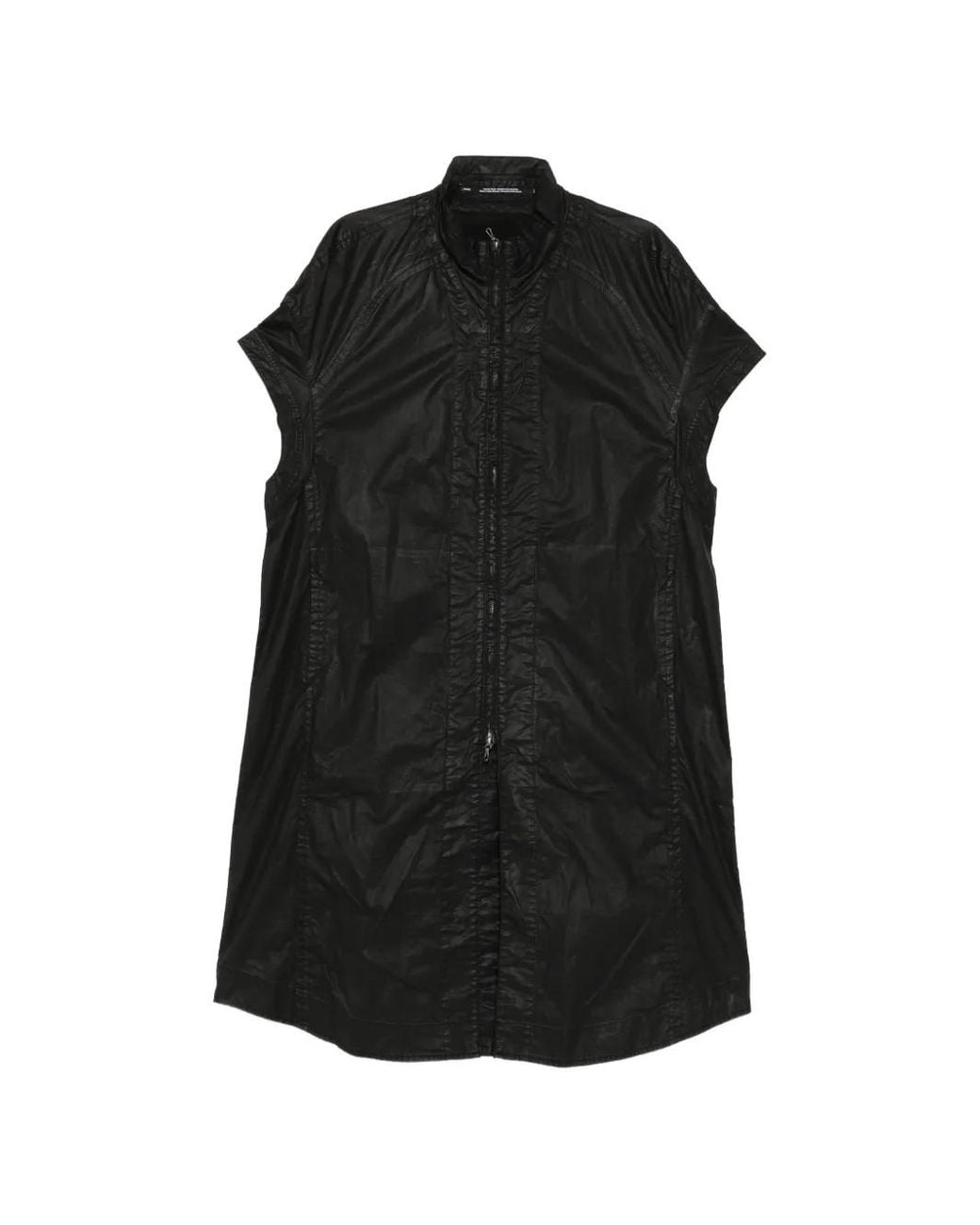 Julius Black Creased Short-Sleeve Coat for men