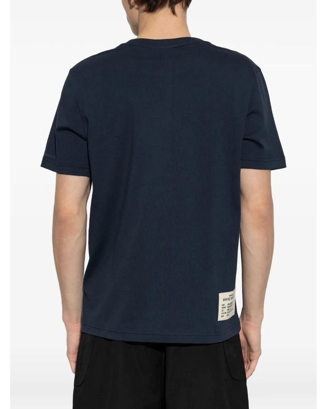 Camiseta con logo gráfico Moose Knuckles de hombre de color Blue