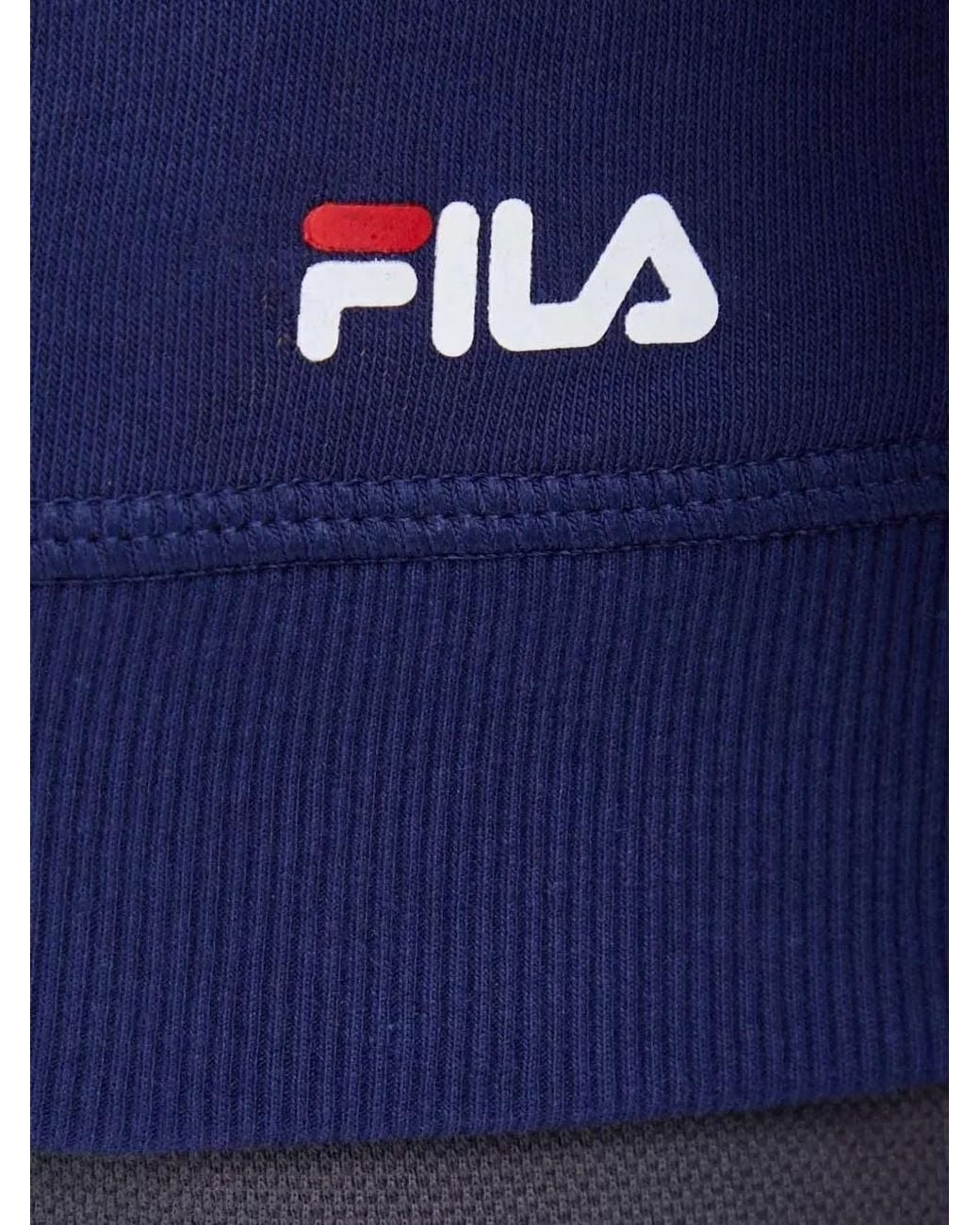 Fila Blue Logo Hooded Sweatshirt for men