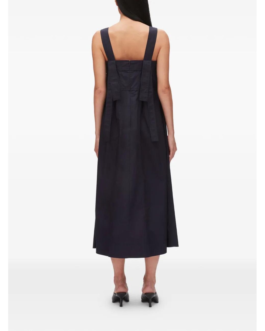 3.1 Phillip Lim Blue Square Neck Midi Dress
