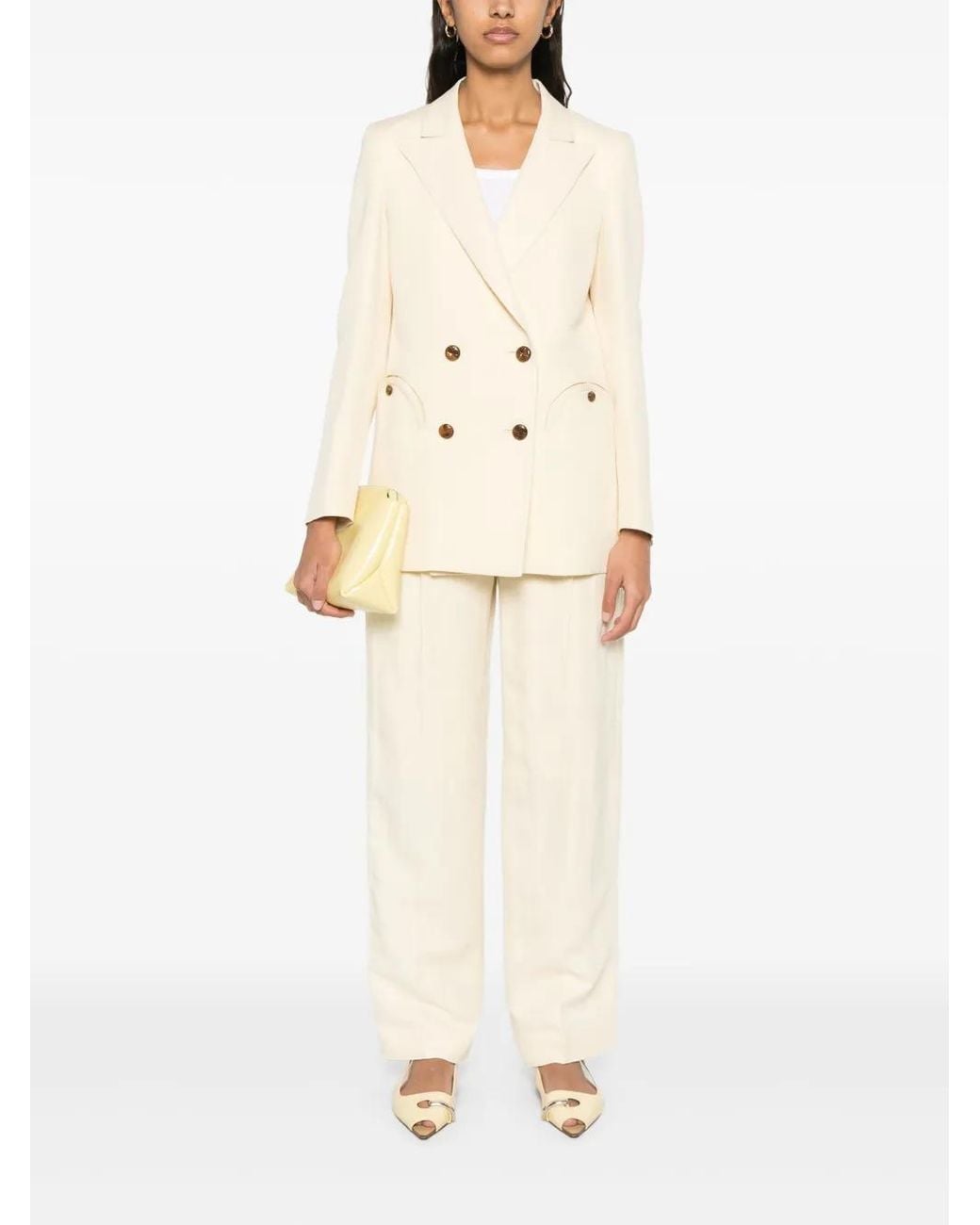 Blazé Milano Natural 'Esse' Double-Breasted Blazer