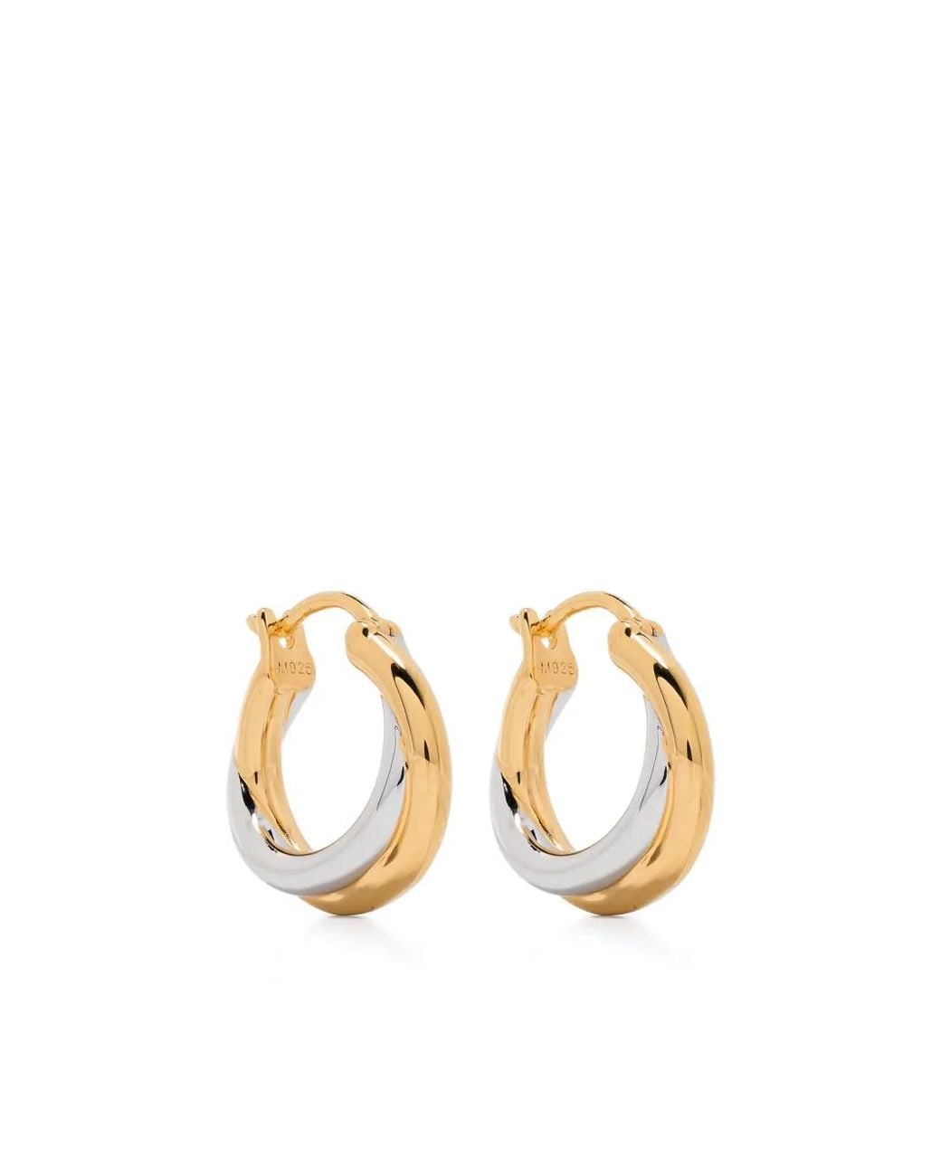 Missoma Metallic X Lucy Williams Chunky Entwine Hoop Earrings
